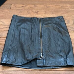 Leith leather skirt